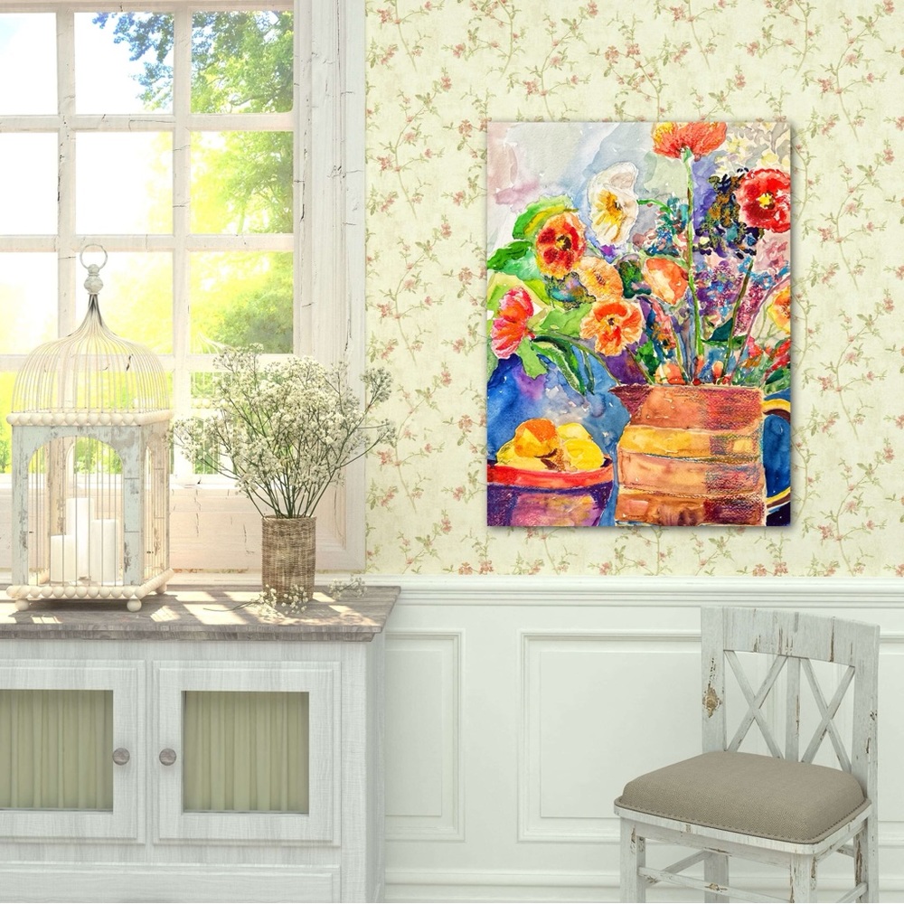 “Farmhouse Still-Life” Original Watercolor in Home Decor